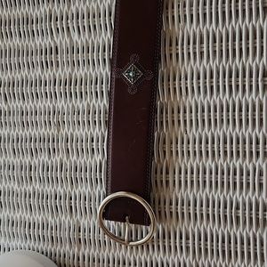 Brighton rich brown western styled belt